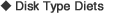 Disk Type Diets